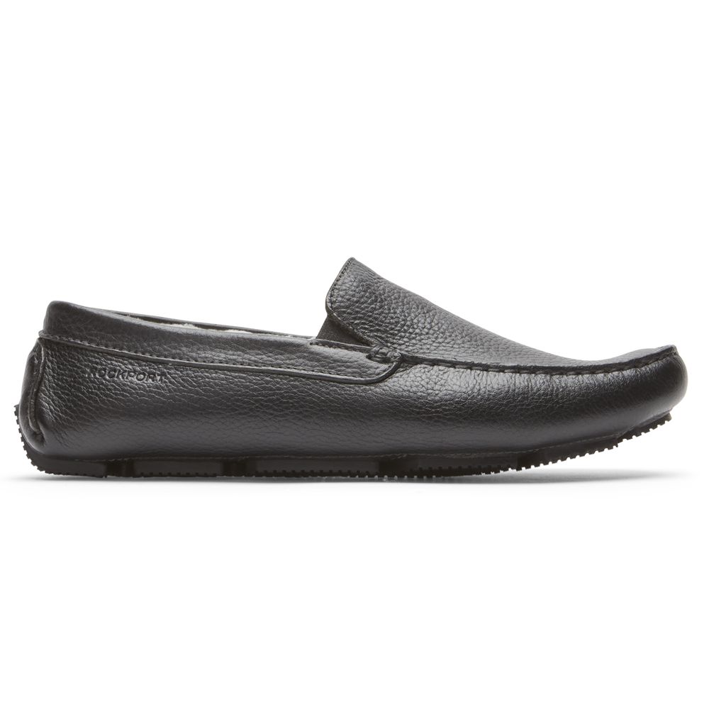 Slip-Ons Homem Rockport Rhyder Slipper Pretas,Portugal LREVW-8240